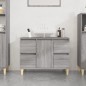 vidaXL Mobile Lavabo Grigio Sonoma 80x33x60 cm in Legno Multistrato vidaXL Mobile Lavabo Grigio Sonoma 80x33x60 cm in Legno Multistrato