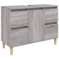 vidaXL Mobile Lavabo Grigio Sonoma 80x33x60 cm in Legno Multistrato vidaXL Mobile Lavabo Grigio Sonoma 80x33x60 cm in Legno Multistrato