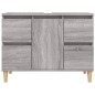 vidaXL Mobile Lavabo Grigio Sonoma 80x33x60 cm in Legno Multistrato vidaXL Mobile Lavabo Grigio Sonoma 80x33x60 cm in Legno Multistrato
