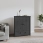 vidaXL Credenza Grigia 83x41,5x100 cm in Legno Massello di Pino vidaXL Credenza Grigia 83x41,5x100 cm in Legno Massello di Pino