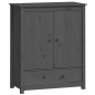 vidaXL Credenza Grigia 83x41,5x100 cm in Legno Massello di Pino vidaXL Credenza Grigia 83x41,5x100 cm in Legno Massello di Pino