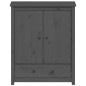 vidaXL Credenza Grigia 83x41,5x100 cm in Legno Massello di Pino vidaXL Credenza Grigia 83x41,5x100 cm in Legno Massello di Pino