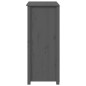 vidaXL Credenza Grigia 83x41,5x100 cm in Legno Massello di Pino vidaXL Credenza Grigia 83x41,5x100 cm in Legno Massello di Pino