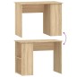 vidaXL Scrivania Rovere Sonoma 100x55x75 cm in Legno Multistrato