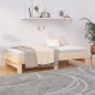 vidaXL Dormeuse Estraibile 2x(90x190) cm Legno Massello di Pino vidaXL Dormeuse Estraibile 2x(90x190) cm Legno Massello di Pino