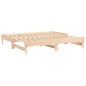 vidaXL Dormeuse Estraibile 2x(90x190) cm Legno Massello di Pino vidaXL Dormeuse Estraibile 2x(90x190) cm Legno Massello di Pino