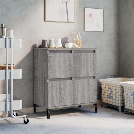 vidaXL Credenza Grigio Sonoma 60x35x70 cm in Legno Multistrato