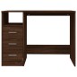 vidaXL Scrivania Cassetti Rovere Marrone 102x50x76cm Legno Multistrato