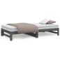 vidaXL Dormeuse Estraibile Grigia 2x(90x200) cm Legno Massello di Pino vidaXL Dormeuse Estraibile Grigia 2x(90x200) cm Legno Massello di Pino
