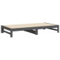 vidaXL Dormeuse Estraibile Grigia 2x(90x200) cm Legno Massello di Pino vidaXL Dormeuse Estraibile Grigia 2x(90x200) cm Legno Massello di Pino