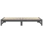 vidaXL Dormeuse Estraibile Grigia 2x(90x200) cm Legno Massello di Pino vidaXL Dormeuse Estraibile Grigia 2x(90x200) cm Legno Massello di Pino