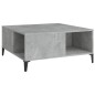 vidaXL Tavolino Salotto Grigio Cemento 80x80x36,5 cm Legno Multistrato vidaXL Tavolino Salotto Grigio Cemento 80x80x36,5 cm Legno Multistrato