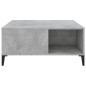 vidaXL Tavolino Salotto Grigio Cemento 80x80x36,5 cm Legno Multistrato vidaXL Tavolino Salotto Grigio Cemento 80x80x36,5 cm Legno Multistrato
