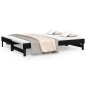 vidaXL Dormeuse Estraibile Nera 2x(90x200) cm Legno Massello di Pino vidaXL Dormeuse Estraibile Nera 2x(90x200) cm Legno Massello di Pino