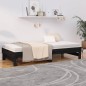 vidaXL Dormeuse Estraibile Nera 2x(90x200) cm Legno Massello di Pino vidaXL Dormeuse Estraibile Nera 2x(90x200) cm Legno Massello di Pino