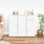 vidaXL Credenza Bianca 91x29,5x75 cm in Legno Multistrato vidaXL Credenza Bianca 91x29,5x75 cm in Legno Multistrato