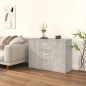 vidaXL Credenza Grigio Cemento 91x29,5x65 cm in Legno Multistrato vidaXL Credenza Grigio Cemento 91x29,5x65 cm in Legno Multistrato