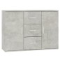 vidaXL Credenza Grigio Cemento 91x29,5x65 cm in Legno Multistrato vidaXL Credenza Grigio Cemento 91x29,5x65 cm in Legno Multistrato