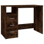 vidaXL Scrivania Cassetti Rovere Fumo 102x50x76 cm Legno Multistrato vidaXL Scrivania Cassetti Rovere Fumo 102x50x76 cm Legno Multistrato