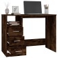 vidaXL Scrivania Cassetti Rovere Fumo 102x50x76 cm Legno Multistrato vidaXL Scrivania Cassetti Rovere Fumo 102x50x76 cm Legno Multistrato
