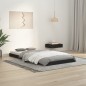 vidaXL Giroletto Nero 90x190 cm in Legno Massello di Pino 3FT Single