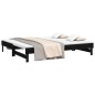 vidaXL Dormeuse Estraibile Nera 2x(100x200) cm Legno Massello di Pino vidaXL Dormeuse Estraibile Nera 2x(100x200) cm Legno Massello di Pino