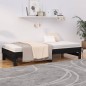vidaXL Dormeuse Estraibile Nera 2x(100x200) cm Legno Massello di Pino vidaXL Dormeuse Estraibile Nera 2x(100x200) cm Legno Massello di Pino