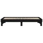 vidaXL Dormeuse Estraibile Nera 2x(100x200) cm Legno Massello di Pino vidaXL Dormeuse Estraibile Nera 2x(100x200) cm Legno Massello di Pino