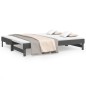 vidaXL Dormeuse Estraibile Grigia 2x(90x200) cm Legno Massello di Pino vidaXL Dormeuse Estraibile Grigia 2x(90x200) cm Legno Massello di Pino