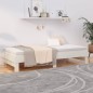 vidaXL Dormeuse Estraibile Bianca 2x(80x200) cm Legno Massello di Pino vidaXL Dormeuse Estraibile Bianca 2x(80x200) cm Legno Massello di Pino