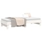 vidaXL Dormeuse Estraibile Bianca 2x(80x200) cm Legno Massello di Pino vidaXL Dormeuse Estraibile Bianca 2x(80x200) cm Legno Massello di Pino