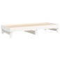 vidaXL Dormeuse Estraibile Bianca 2x(80x200) cm Legno Massello di Pino vidaXL Dormeuse Estraibile Bianca 2x(80x200) cm Legno Massello di Pino