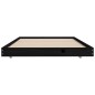 vidaXL Giroletto Nero 90x190 cm in Legno Massello di Pino