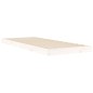 vidaXL Giroletto Bianco 75x190 cm Small Single Legno Massello di Pino vidaXL Giroletto Bianco 75x190 cm Small Single Legno Massello di Pino