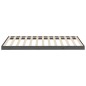 vidaXL Giroletto Grigio 100x200 cm in Legno Massello di Pino vidaXL Giroletto Grigio 100x200 cm in Legno Massello di Pino