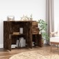 vidaXL Credenza Rovere Fumo 91x29,5x75 cm in Legno Multistrato vidaXL Credenza Rovere Fumo 91x29,5x75 cm in Legno Multistrato