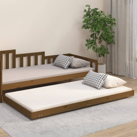 vidaXL Giroletto Miele 80x200 cm in Legno Massello di Pino