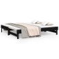 vidaXL Dormeuse Estraibile Nera 2x(90x190) cm Legno Massello di Pino vidaXL Dormeuse Estraibile Nera 2x(90x190) cm Legno Massello di Pino
