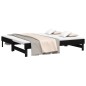 vidaXL Dormeuse Estraibile Nera 2x(90x190) cm Legno Massello di Pino vidaXL Dormeuse Estraibile Nera 2x(90x190) cm Legno Massello di Pino