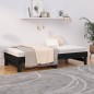 vidaXL Dormeuse Estraibile Nera 2x(90x190) cm Legno Massello di Pino vidaXL Dormeuse Estraibile Nera 2x(90x190) cm Legno Massello di Pino