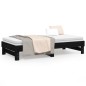 vidaXL Dormeuse Estraibile Nera 2x(90x190) cm Legno Massello di Pino vidaXL Dormeuse Estraibile Nera 2x(90x190) cm Legno Massello di Pino