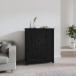 vidaXL Credenza Nera 83x41,5x100 cm in Legno Massello di Pino vidaXL Credenza Nera 83x41,5x100 cm in Legno Massello di Pino