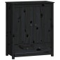 vidaXL Credenza Nera 83x41,5x100 cm in Legno Massello di Pino vidaXL Credenza Nera 83x41,5x100 cm in Legno Massello di Pino