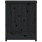 vidaXL Credenza Nera 83x41,5x100 cm in Legno Massello di Pino vidaXL Credenza Nera 83x41,5x100 cm in Legno Massello di Pino