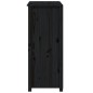 vidaXL Credenza Nera 83x41,5x100 cm in Legno Massello di Pino vidaXL Credenza Nera 83x41,5x100 cm in Legno Massello di Pino
