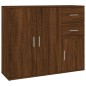 vidaXL Credenza Rovere Marrone 91x29,5x75 cm in Legno Multistrato vidaXL Credenza Rovere Marrone 91x29,5x75 cm in Legno Multistrato