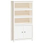 vidaXL Credenza Bianca 80x35x154 cm in Legno Massello di Pino vidaXL Credenza Bianca 80x35x154 cm in Legno Massello di Pino