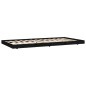 vidaXL Giroletto Nero 100x200 cm in Legno Massello di Pino vidaXL Giroletto Nero 100x200 cm in Legno Massello di Pino