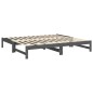 vidaXL Dormeuse Estraibile Grigia 2x(75x190) cm Legno Massello di Pino vidaXL Dormeuse Estraibile Grigia 2x(75x190) cm Legno Massello di Pino