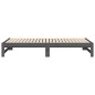 vidaXL Dormeuse Estraibile Grigia 2x(75x190) cm Legno Massello di Pino vidaXL Dormeuse Estraibile Grigia 2x(75x190) cm Legno Massello di Pino
